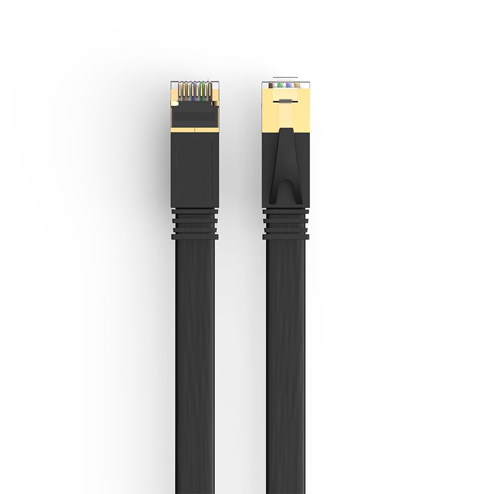 PATCH CORD 3,0M CAT7 PRETO HP DHC FLAT 10GBPS - JOÃO BARONI INFORMÁTICA