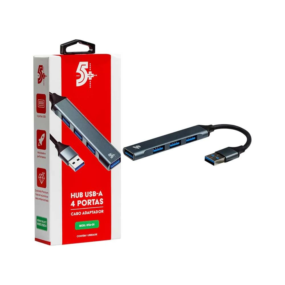 HUB USB 4 PORTAS 5+ 0187458