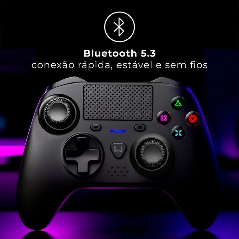 CONTROLE MINE PRO BLUETHOOTH WARRIOR PRETO PS4/PC - Imagem 4