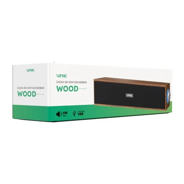 CAIXA DE SOM SOUNDBAR VINIK WOOD 6W - WDB6W - Imagem 5